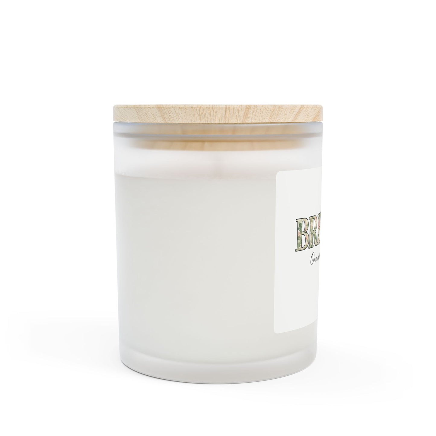 Breathe Frosted Glass Candle — 'BREATHE: One moment at a time' 11oz