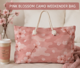 Pastel Floral Weekender Bag for Travel & Leisure