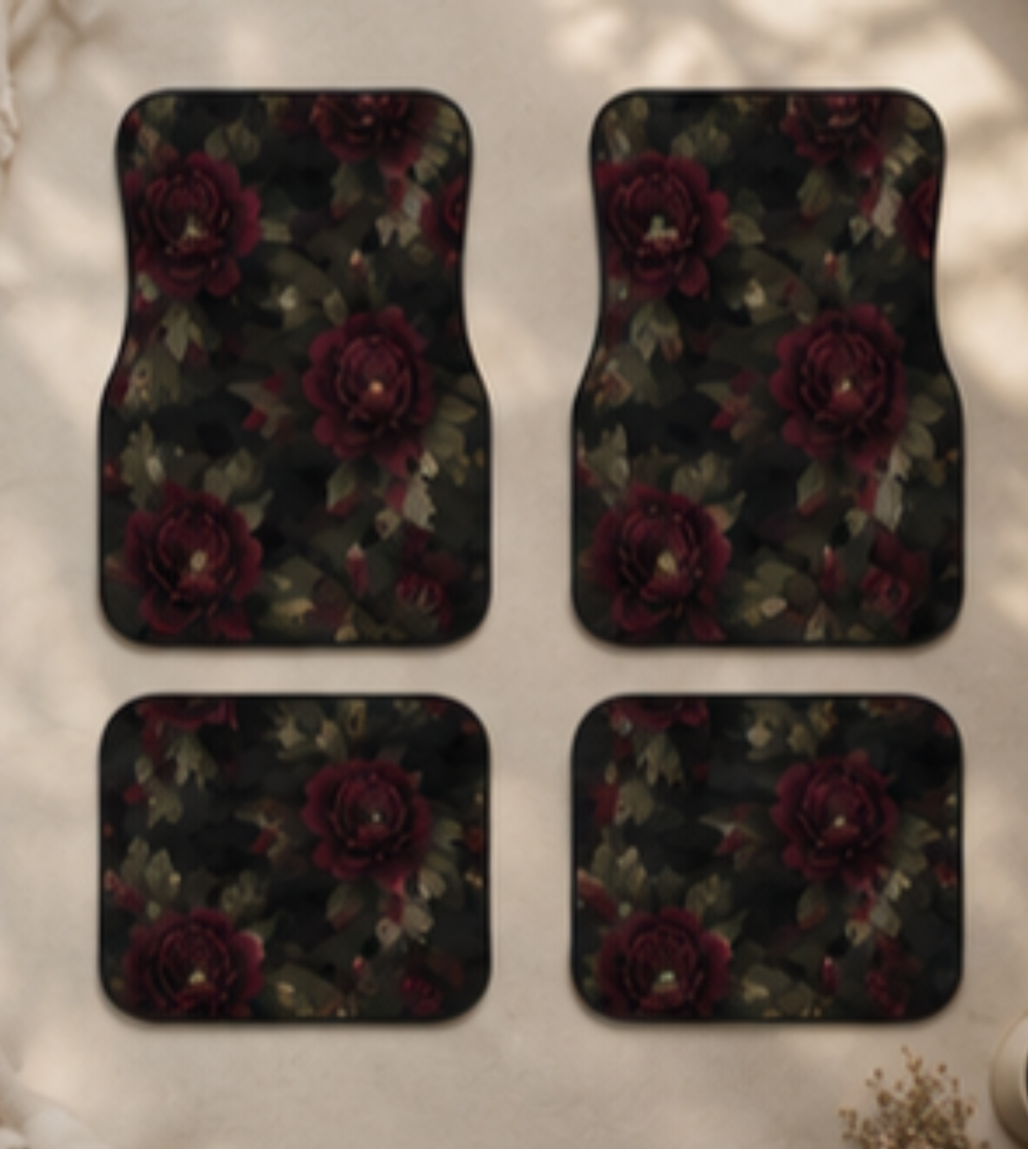 Rose Camo Car Mats (Set of 4)