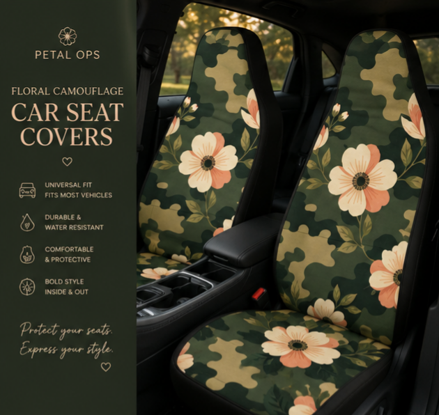 Floral Camouflage Car Seat Covers - Stylish Vehicle Accessories, Flower [...]