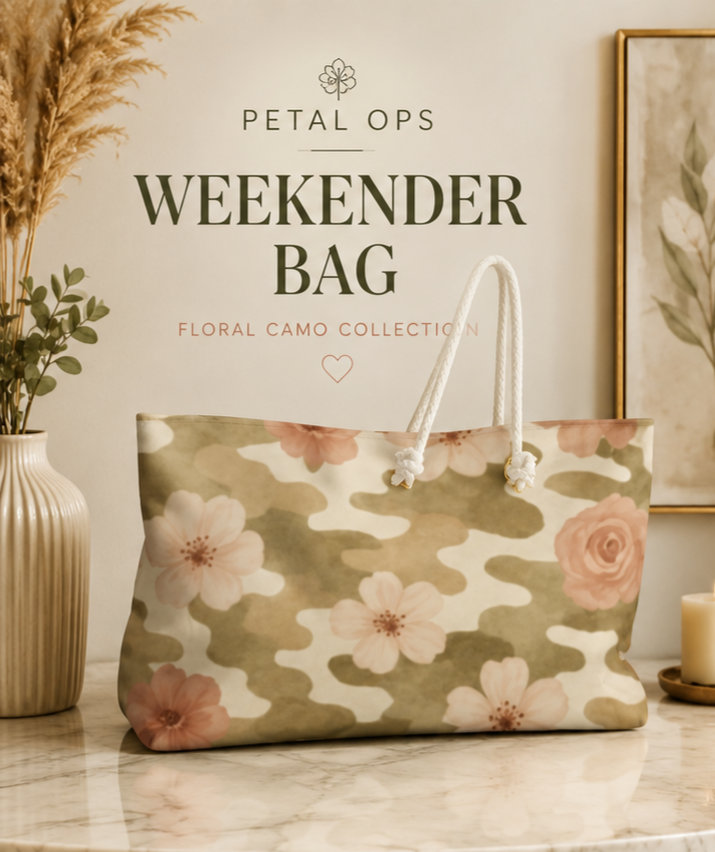 Elegant Floral Weekender Bag for Travel & Leisure