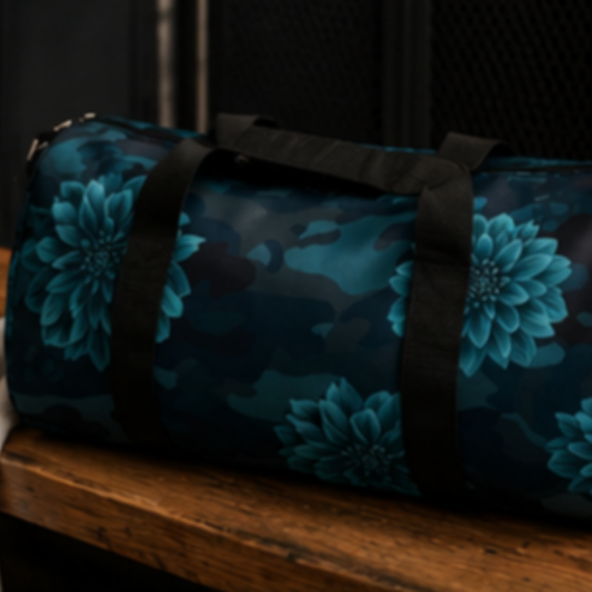 Lotus Blossom Duffel Bag - Stylish Travel Bag for Gym & Weekend Trips