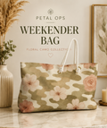Elegant Floral Weekender Bag for Travel & Leisure