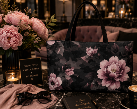 Floral Camo Weekender Tote Bag — Pink Peony Travel & Beach Bag