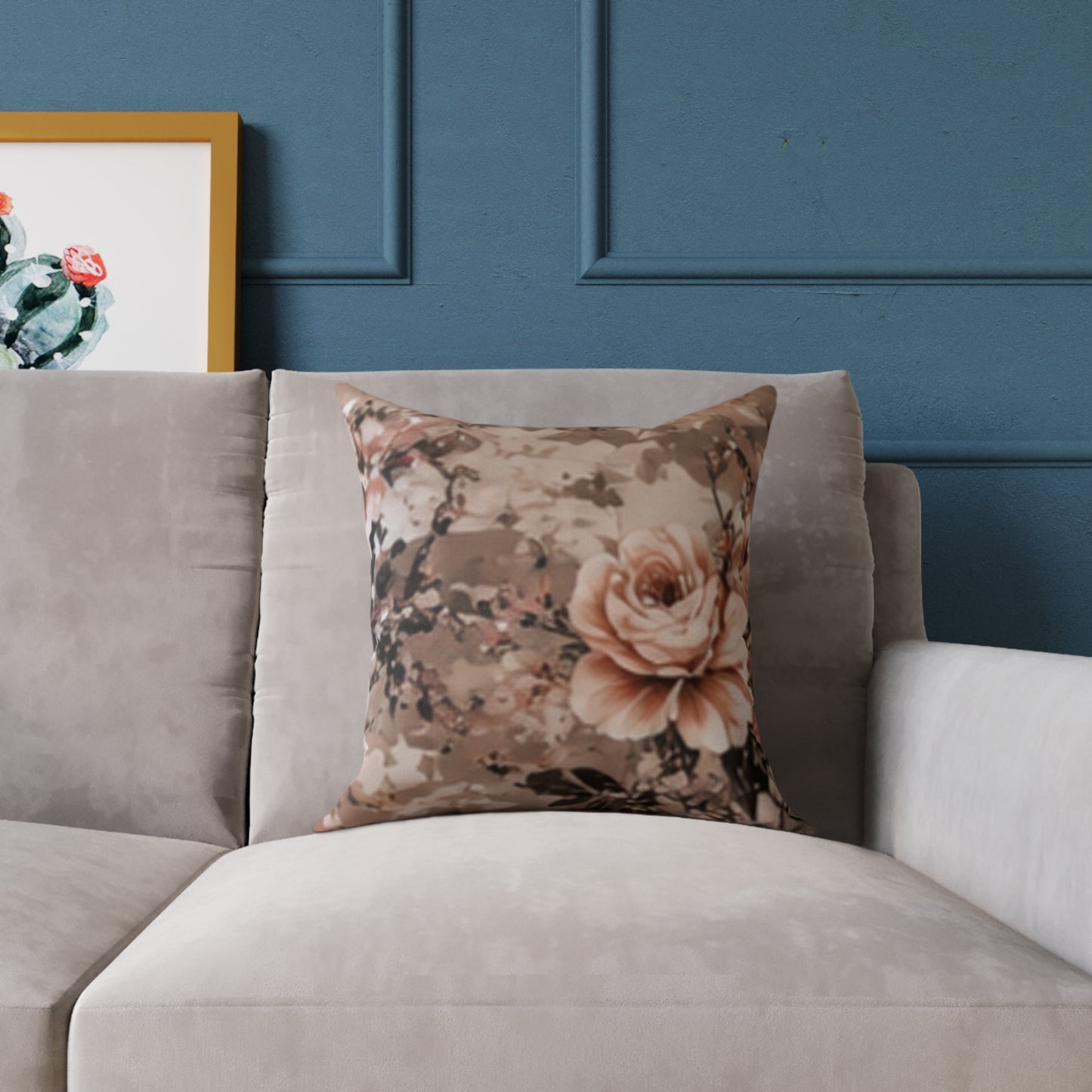 Floral Vintage Rose Pillow