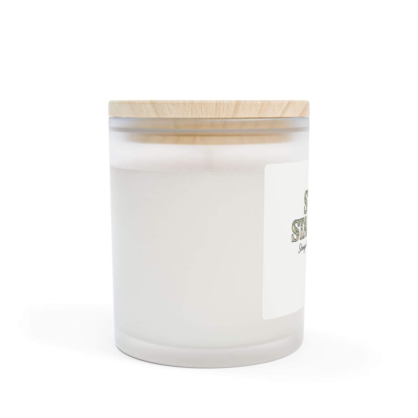Still Standing Frosted Glass Candle — 11oz Inspirational Scented Candle